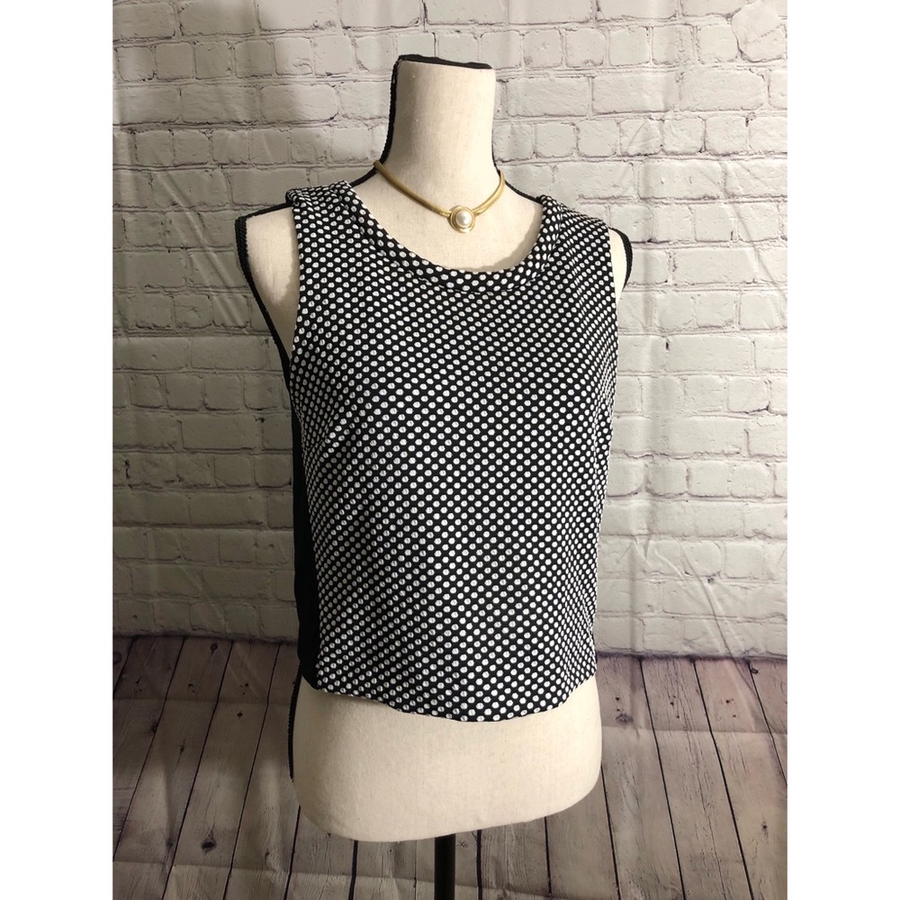Banana Republic Black And White Polka Dot Blouse